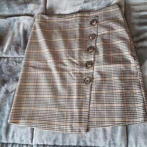 Plaid chequered skirt